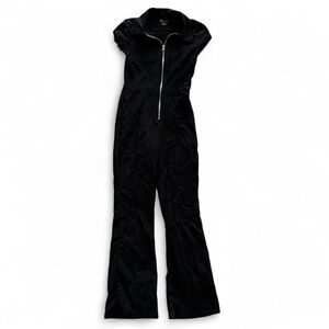 No Boundaries Black Front-Zip Jumpsuit